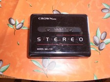 Walkman Vintage CROWN T22 Personal Stereo Cassette Player MADE IN JAPAN Defekt