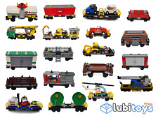 Lego® Eisenbahn Waggon RC TRAIN Wagen für RC Güter System ZUG