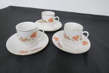 3 x Espresso-/Mokkatasse  2-teilig, chinesisch KUN- LUN, Made in China