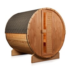 Sauna Saunafass 190 cm Zedernholz Elementsauna Outdoor Fasssauna Saunakabine