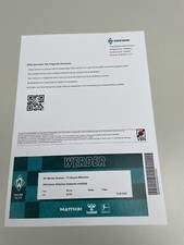 Sammlerticket SV Werder Bremen - FC Bayern München 21.09.2024 Print@Home