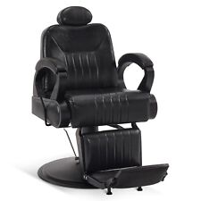 BarberPub Friseurstuhl Friseureinrichtung 3851 (Schwarz)