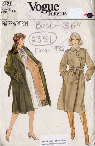 1982 vintage vogue nähmuster - vogue,