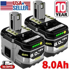2PACK 18V 8.0Ah For RYOBI P108