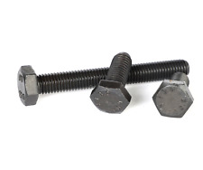 6-kant Schraube DIN 933 10.9 M12 / M14 / M16 Vollgewinde schwarz / blank