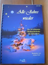 Weihnachtslieder Akkordeon Notenheft Alle Jahre wieder Die 20 schönst Weihnacht