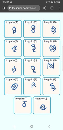 Pokemon shiny unown - pokemon,