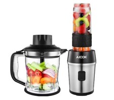 Standmixer, Aicok Smoothie Maker, 700 Watt Blender, 2 in 1 Multifunktion Mixer