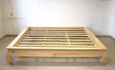 OPIUMBETT BETTGESTELL BETT 200 X 200 HOLZ NATUR DOPPELBETT BALI-STIL