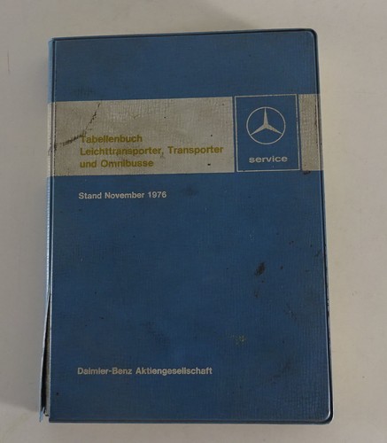 Tabellenbuch mercedes benz - tabellenbuch,
