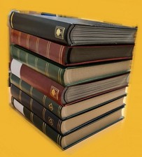 Zubehör 7 dicke leere Alben weiße + schwarze Seiten Konvolut Steckbücher