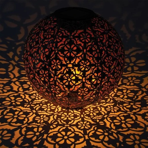 18cm led solarkugel - 2x,