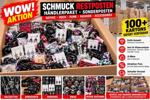 Schmuck restposten karton - restposten,