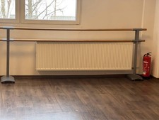 Mobile Doppel-Ballettstange, 3m, Studio, Fitness, Tanz-Profis, von Dynamica