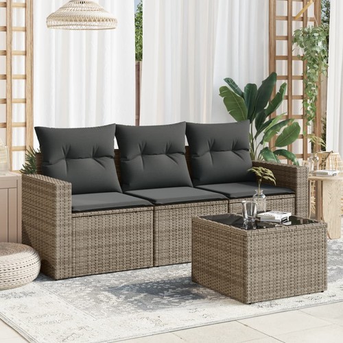 Gartensofa set teilig mit - 4-teilig,