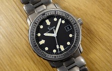 SINN 8827.Ti 36 mm TITAN Diver Tritium Reintitan BOX 8827 Ti vintage Wabenband