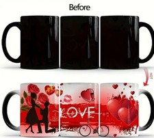 Neu Love ❤ Mug Hitze reaktive Farbe Änderung Keramik Kaffeetasse HOT