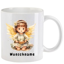 Tasse mit Engel aquarell  Teil 2 - mit/ohne Wunschname - 10 Motive
