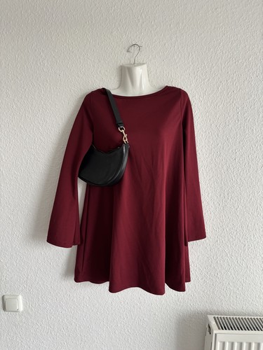 Kleid zara s weinrot - kleid,