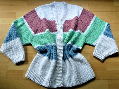 Gehäkelte sommer jacke mit - gehäkelte, sommer-jacke