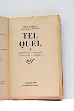 VALÉRY TEL QUEL PARIS 1941