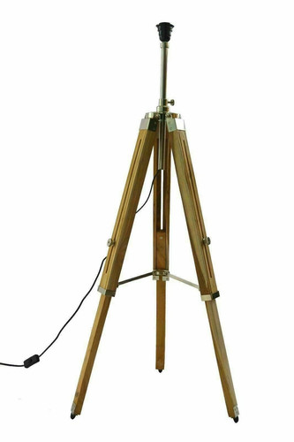 Maritime stehlampe holz stativ - holz,