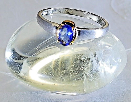 Tansanit ring stein - tansanit,