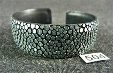 504) Rochenleder Armreif 2 cm