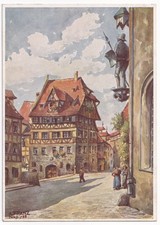 AK Albrecht-Dürer-Haus, Gemälde A. Franz aus 1935, beschriftet + datiert 1940