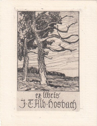 Exlibris bookplate radierung - exlibris,