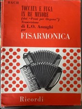 Toccata e Fuga in re Minore Bach L.O. Anzaghi  Akkordeon Noten