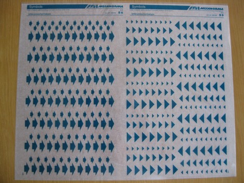 Mecanorma symbole pfeile - x,