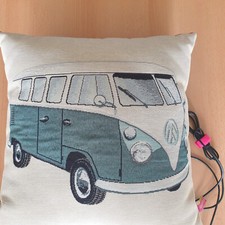 NEU 99,-€ VW Camping Bus BULLI HÖRKISSEN Lautsprecher MUSIK KISSEN Oldtimer Fan