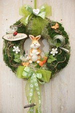 Türkranz Ostern Hase natur