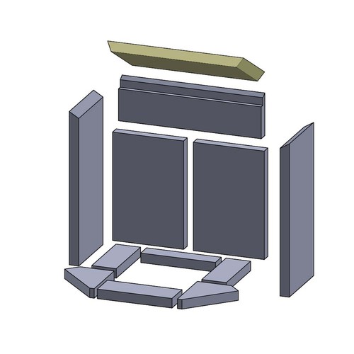 Heizgasumlenkplatte 360 170 - heizgasumlenkplatte,