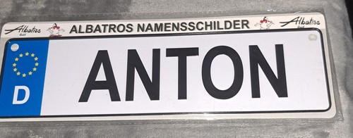 Namensschild anton 5x6 - namensschild,