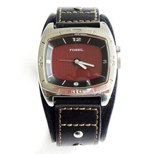 Fossil Big-Tic AM3696 - Schwarz / Rot Farbwechsel Zifferblatt