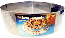 Tortenring -verstellbar -Edelstahl -Backform -Backrahmen 16-30cm