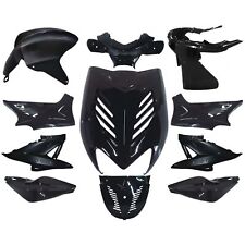 Verkleidungsset 11 Teilig DMP schwarz metallic für Yamaha Aerox, MBK Nitro