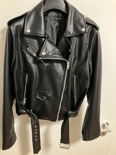 Zara Bikerjacke Damen Schwarz