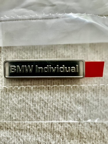Bmw individual badge emblem - bmw,