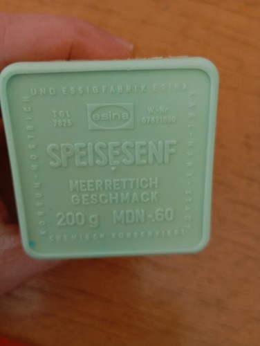 Ddr leerverpackung senf - leerverpackung,