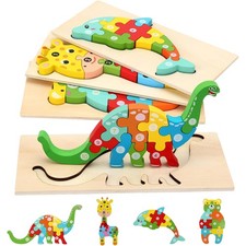 Holzpuzzle für Kinder Ab 2 3