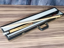 Vintage Adam Billard Queue mit Metallgelenk Kappe Koffer Set Pool Billard Stick