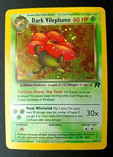 Pokémon tcg dark - dark, vileplume