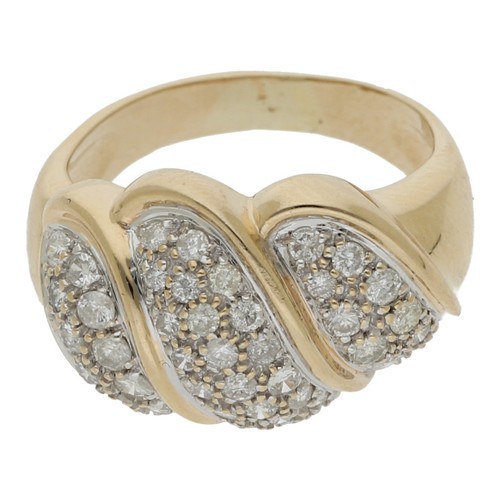 Diamant ring 585 gold - 0,70,