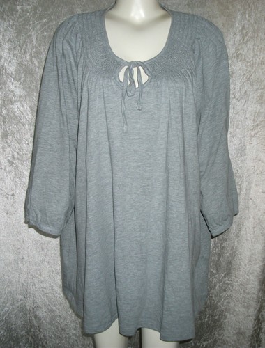 Lagenlook grau stretch tunika - lagenlook,