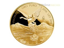 1/10 oz Unze Gold Proof Libertad Siegesgöttin Mexiko PP 2016