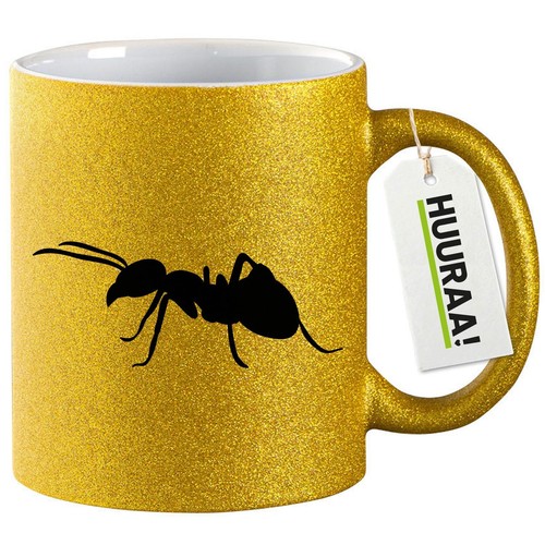 Glitzertasse ameise silhouette - ameise,