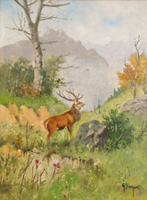 GEORG BERGER Ölbild Gemälde